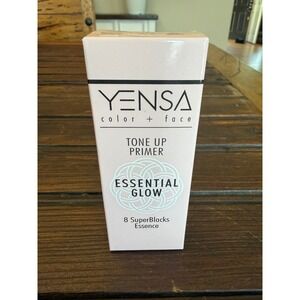 YENSA Tone Up Primer Essential Glow 8 SuperBlacks Essence 1oz 30ml NIB